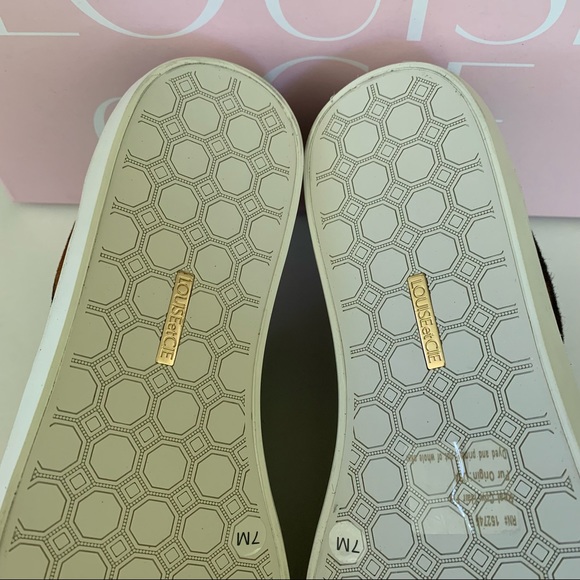 Louise Et Cie Baraz Women's Leather Animal Print Low Top Fashion Sneakers US 7 M - Picture 5 of 9